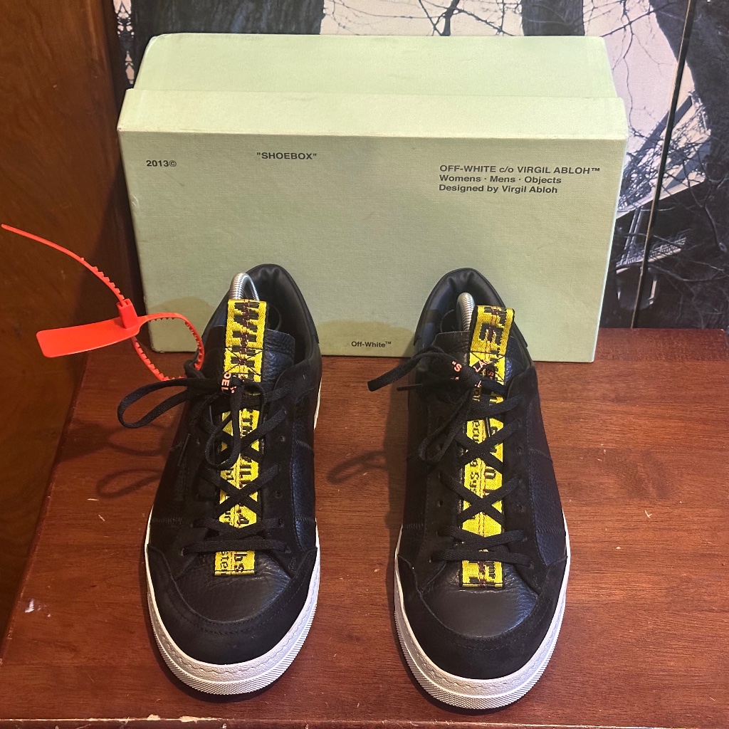 Off-White Virgil Abloh Black & Yellow Belt Sneakers